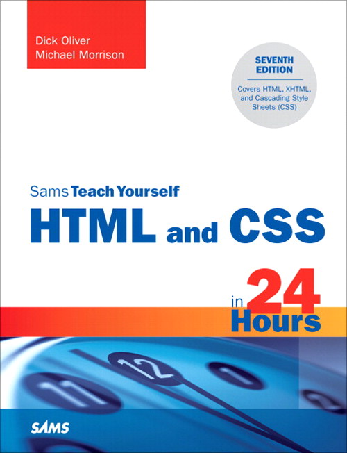 TY HTML & CSS in 24 Hours, 7th Edition cover