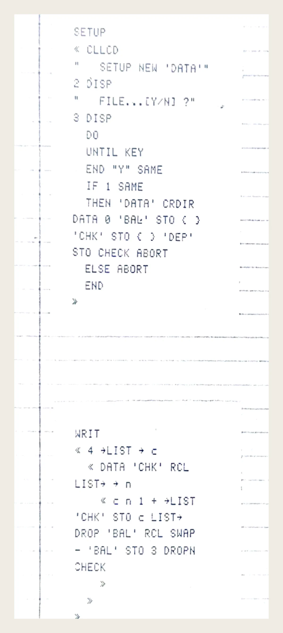 Checkbook screenshot