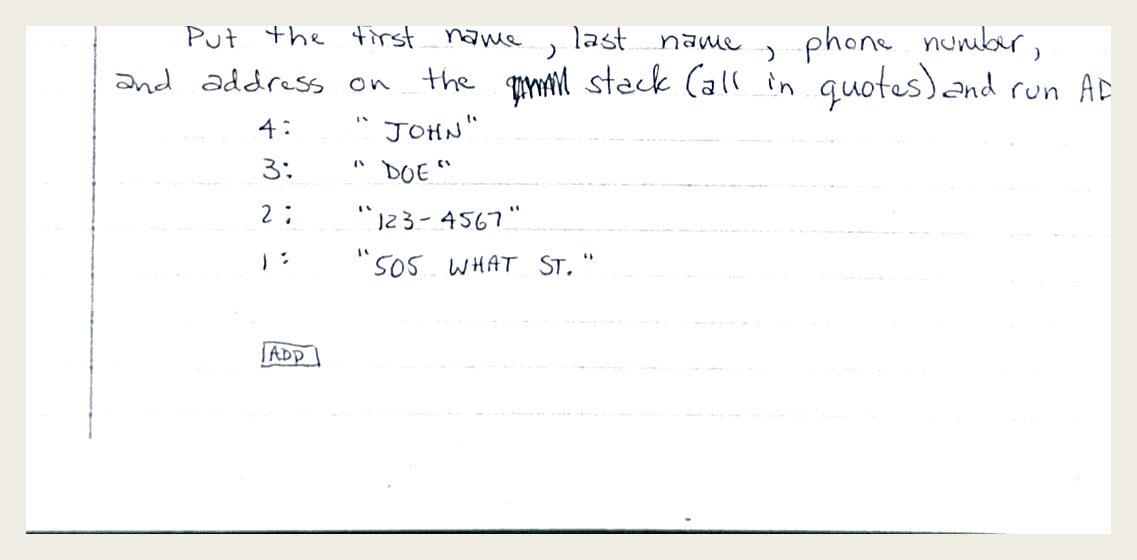 The worked example from the manual page.